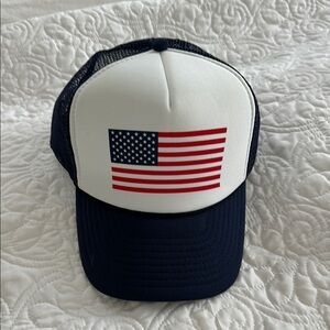 American Flag Trucker Hat